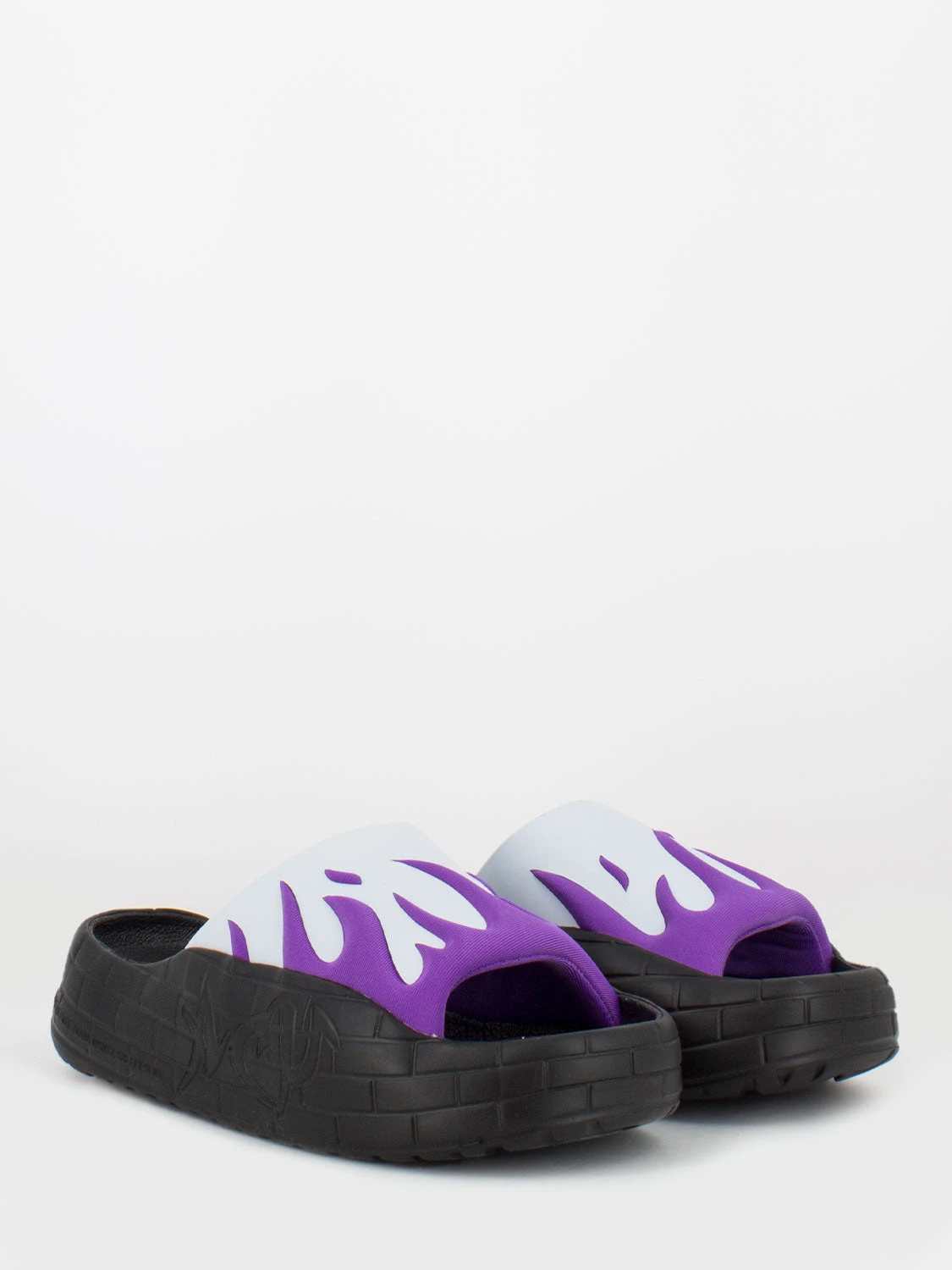 NYU Slide Black / Violet / Mint