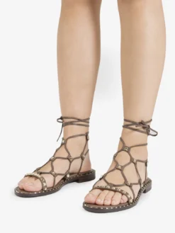 Ash Sandali Paloma Testa Di Moro Con Borchie