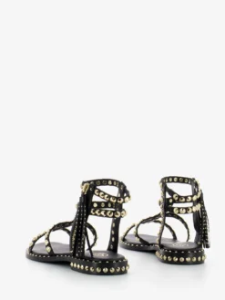 Ash Sandali Power Neri Borchie Ariel Gold -Negozio Birkenstock ash sandali power neri borchie ariel gold3