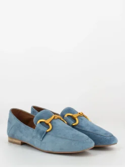 Bibi Lou Mocassini In Suede Sky Blue