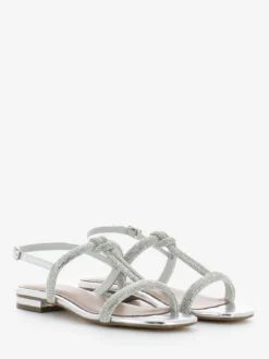 Bibi Lou Sandalo Basso Glitter Plata / Silver