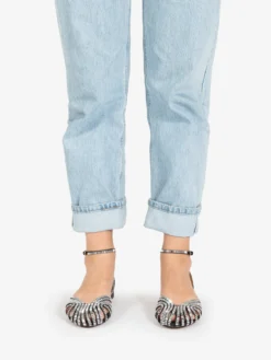 Bibi Lou Sandalo Basso Serabi Con Strass Nero