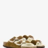 Birkenstock Arizona Shearling Mink Suede Leather