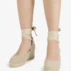 Castañer Espadrillas Carina Canvas Sand 70mm
