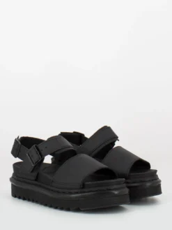 Dr. Martens Sandali Voss Black Hydro Leather