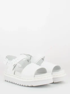 Dr. Martens Sandali Voss Mono White Hydro Leather