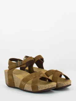 Sandali Zeppa Suede Micro Sigaro