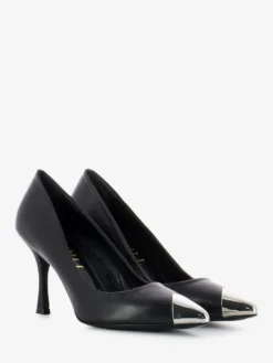 Décolleté Con Dettaglio Cromato Nero