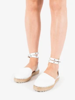 Espadrillas Valentino Nappa Borchie Bianco