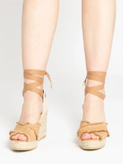 Espadrillas Open-toe Astra Pique Summer Cammello