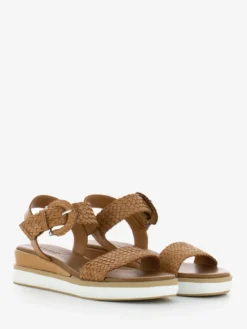 Inuovo Sandali Una Fascia Pelle Intrecciata Coconut