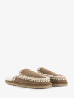Mou Suede Slipper Full Eskimo Stitch Pkbro