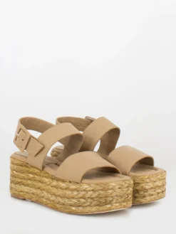 Paloma Barcelo Sandali Charo Napa Silk Nocciola