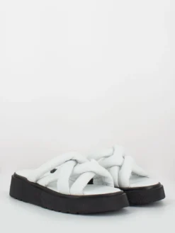 Ciabatte Platform Imbottite Bianche