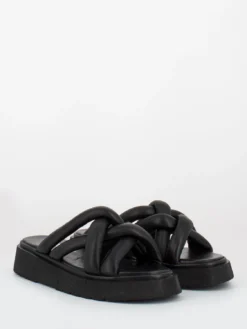 Ciabatte Platform Imbottite Nere