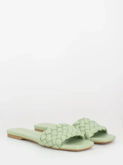 Ciabattine Econappa Intrecciata Menta