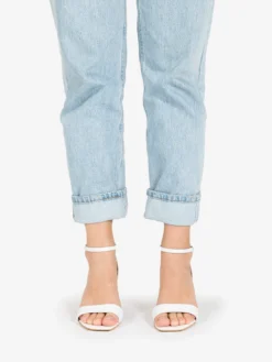 Sandali In Nappa Bianco