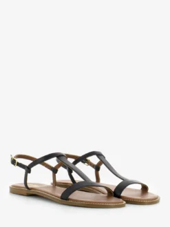 Sandali In Pelle Ad H Neri