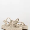 Sandali Platform Beige In Corda